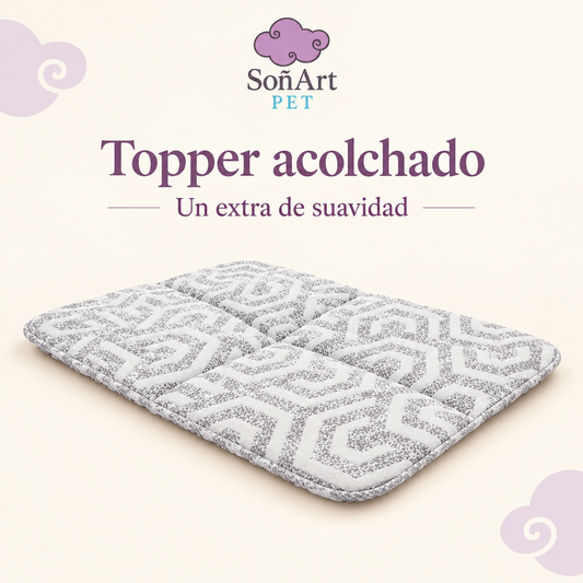Portada del topper acolchado SoñArt Pet