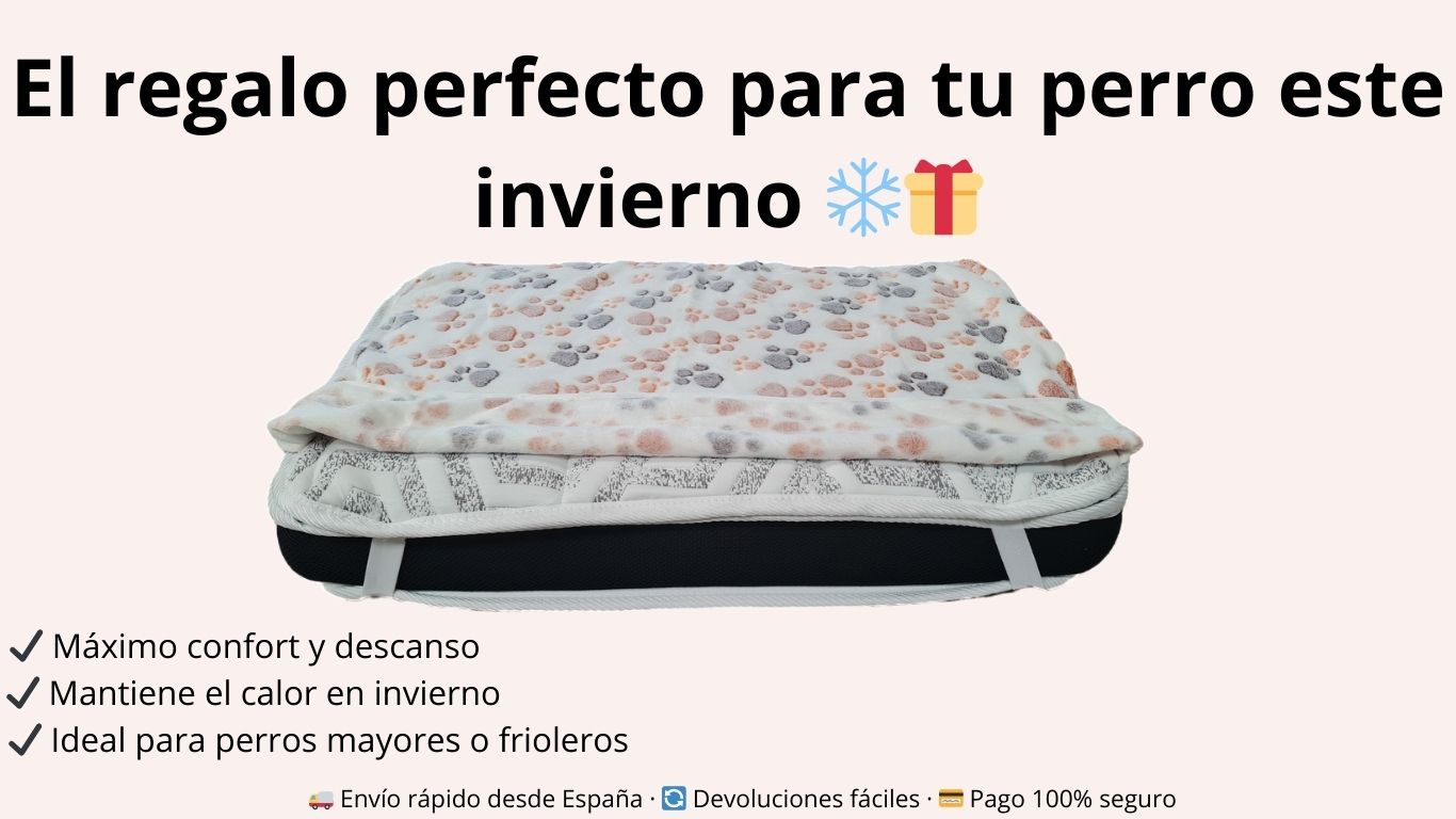 Pack Regalo Navidad para Perros ULTIMAS UNIDADES– Cama + Topper Térmico + Topper Gratis
